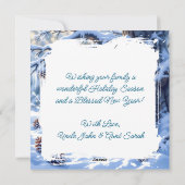 Cartes Pour Fêtes Annuelles Foxes Thème Personnalisé Noël (Dos)