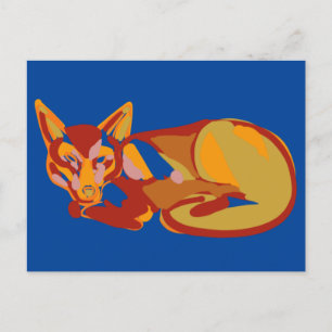 Cartes Pour Fêtes Annuelles Foxy graphic design holiday postcard