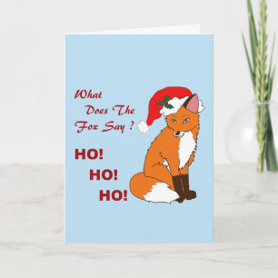 Cartes Pour Fêtes Annuelles Foxy Père Noël