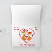Cartes Pour Fêtes Annuelles Foxy Red Heart Valentine (Intérieur)