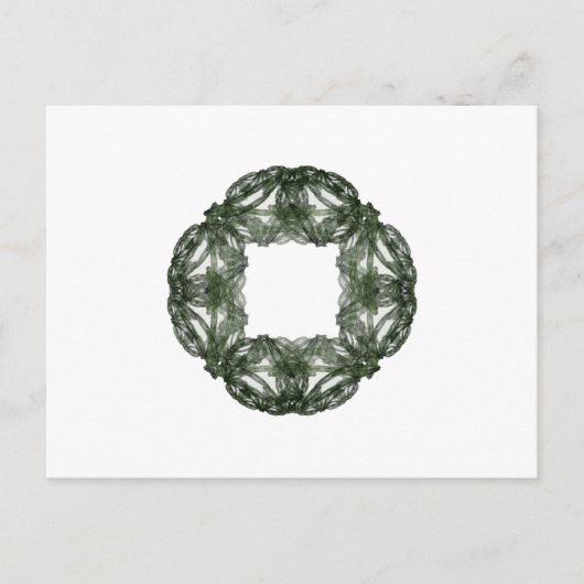 Cartes Pour Fêtes Annuelles Fractal Art Christmas Wreath (Devant)