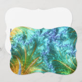 Cartes Pour Fêtes Annuelles fractale à cliquet (Devant / Derrière)