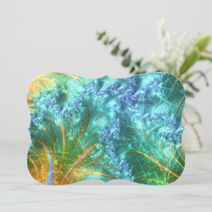 Cartes Pour Fêtes Annuelles fractale à cliquet