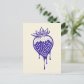 Cartes Pour Fêtes Annuelles fraise couverte au chocolat (Debout devant)