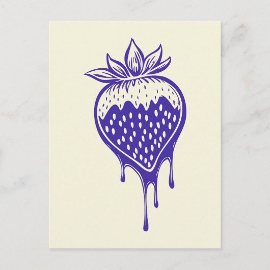 Cartes Pour Fêtes Annuelles fraise couverte au chocolat (Devant)