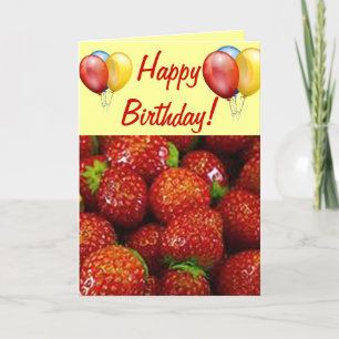 Cartes Pour Fêtes Annuelles Fraises
