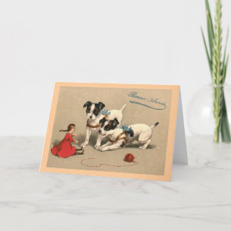 Cartes Pour Fêtes Annuelles Français vintage de "Bonne Annee"