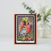 Cartes Pour Fêtes Annuelles Français vintage Pâques (Debout devant)