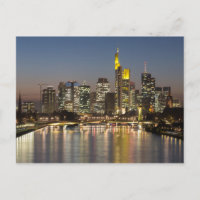 Francfort Skyline Allemagne cadeau Poster