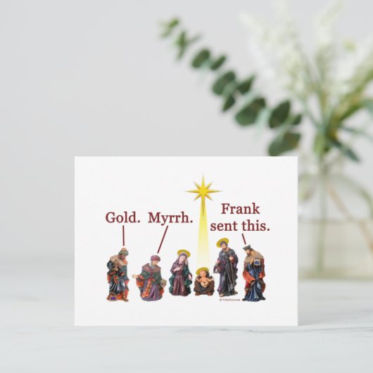 Cartes Pour Fêtes Annuelles Frank L'A Envoyé (Debout devant)