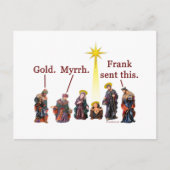 Cartes Pour Fêtes Annuelles Frank L'A Envoyé (Devant)