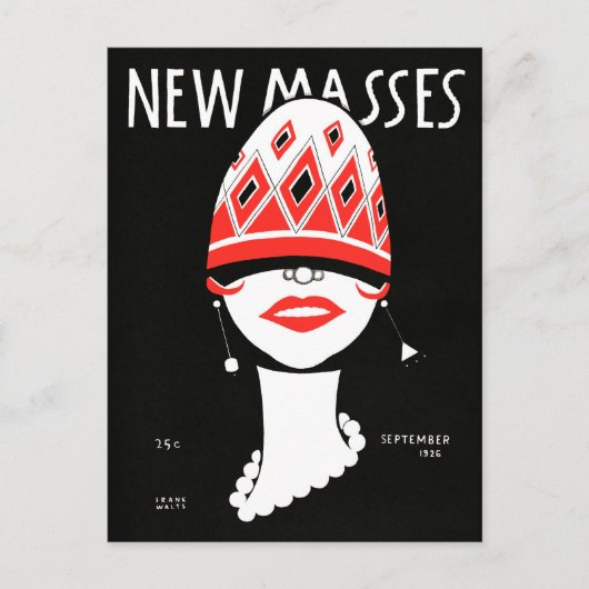 Cartes Pour Fêtes Annuelles Frank Walts Moderniste (Devant)