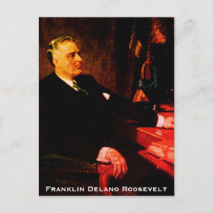 Cartes Pour Fêtes Annuelles Franklin D. Roosevelt, président américain de la g