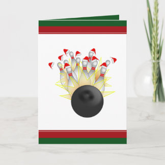Cartes Pour Fêtes Annuelles Frappe de quilles de Noël