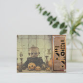 Cartes Pour Fêtes Annuelles Freaky Doll Eerie Halloween (Debout devant)