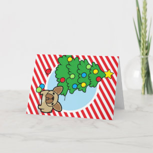 Cartes Pour Fêtes Annuelles Fréchie avec sapin de Noël sur les bandes