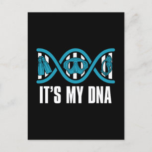 Cartes Pour Fêtes Annuelles Freedive C'est My DNA Freediving Apnoe SpearFishin