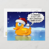 Cartes Pour Fêtes Annuelles Freezing (Devant / Derrière)