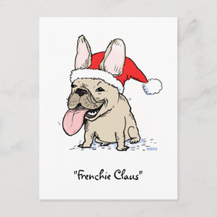 Cartes Pour Fêtes Annuelles French Buldog Santa Clause Chien Christmas Frenchi