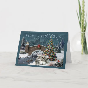 Cartes Pour Fêtes Annuelles French Bulldog Christmas Card Evening