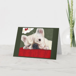 Cartes Pour Fêtes Annuelles French Bulldog Sweet Dreams
