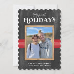 Cartes Pour Fêtes Annuelles French County Chalkboard et Wood Photo<br><div class="desc">Ma French County Chalkboard et Wood Photo Holiday Card est la meilleure façon de rester connecté pendant cette période de vacances. La pandémie a rendu difficile de voir des amis et des familles face à face, donc mes cartes de fin de année sont une façon parfaite de répandre un peu...</div>