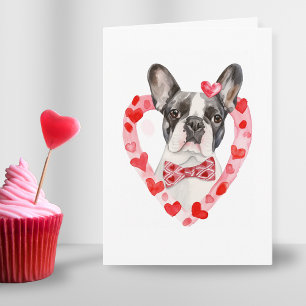 Cartes Pour Fêtes Annuelles Frenchie Maman Valentines Jour Chien Amour Coeur P