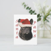 Cartes Pour Fêtes Annuelles Frenchie Santa Paws (Debout devant)