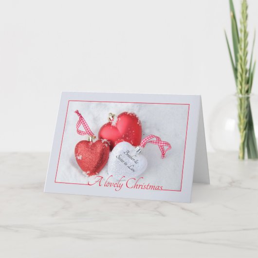 Cartes Pour Fêtes Annuelles Frère et soeur en droit Noël (Devant)