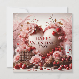 Cartes Pour Fêtes Annuelles Friandises de la Saint-Valentin