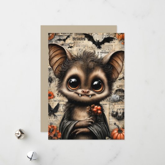 Cartes Pour Fêtes Annuelles Fright & Delight Halloween (Devant/Arrière en situation)