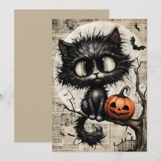 Cartes Pour Fêtes Annuelles Fright & Delight Halloween (Devant / Derrière)