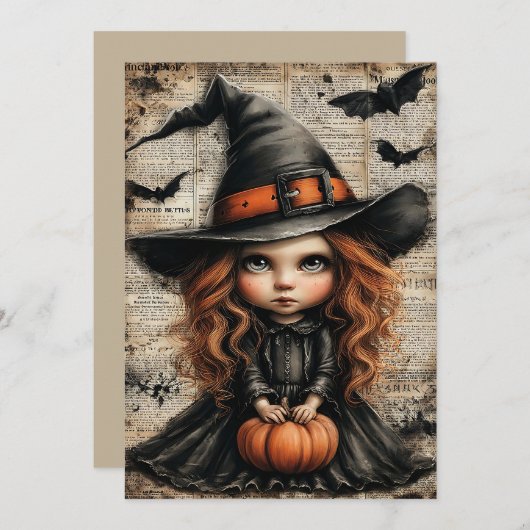 Cartes Pour Fêtes Annuelles Fright & Delight Halloween (Devant / Derrière)