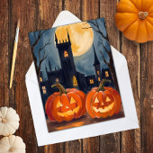 Cartes Pour Fêtes Annuelles Fright Jack-O-Lantern | Halloween Éffrayant peint