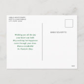 Cartes Pour Fêtes Annuelles Frog with Green Hat Cute St. Patrick's Day (Dos)