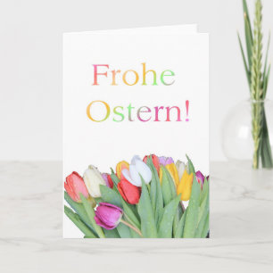 Cartes Pour Fêtes Annuelles Frohe Ostern Allemand Joyeux Pâques