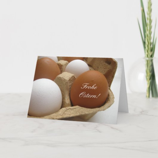 Cartes Pour Fêtes Annuelles Frohe Ostern Allemand Joyeux Pâques (Devant)