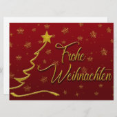 Cartes Pour Fêtes Annuelles Frohe Weihnachten (Devant / Derrière)
