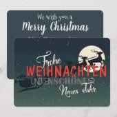 Cartes Pour Fêtes Annuelles Frohe Weihnachten (Devant / Derrière)