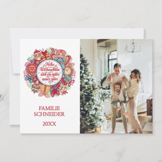 Cartes Pour Fêtes Annuelles Frohe Weihnachten (Devant)
