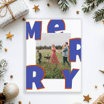 Cartes Pour Fêtes Annuelles Frohe Weihnachten kundenspezifische Foto Feiertage<br><div class="desc">Frohe Weihnachten,  kundenspezifisches Foto,  Urlaub Postkarte.</div>