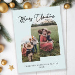Cartes Pour Fêtes Annuelles Frohe Weihnachten kundenspezifische Foto Feiertage<br><div class="desc">Joyeux Noël,  photo de vacances.</div>