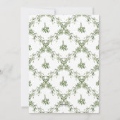 Cartes Pour Fêtes Annuelles Frohe Weihnachten Mistletoe Red Bow (Dos)