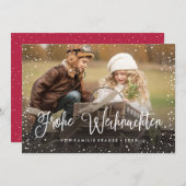 Cartes Pour Fêtes Annuelles Frohe Weihnachten | Weihnachtskarte (Devant / Derrière)