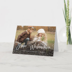 Cartes Pour Fêtes Annuelles Frohe Weihnachten Weihnachtskarte
