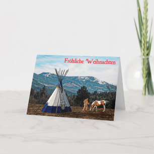 Cartes Pour Fêtes Annuelles Frohliche Weihnachten - Camp d'hiver