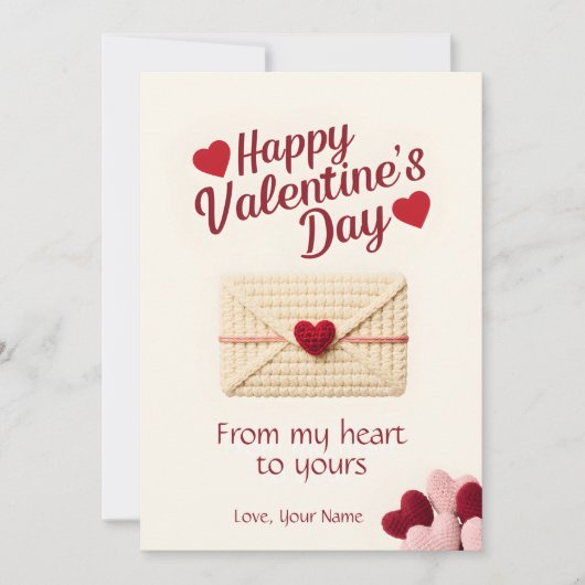 Cartes Pour Fêtes Annuelles From My Heart to Yours Valentine Card (Devant)