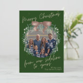 Cartes Pour Fêtes Annuelles From Our Sideline to Yours Photo Card (Debout devant)