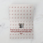 Cartes Pour Fêtes Annuelles From the Two of Us... (Intérieur)