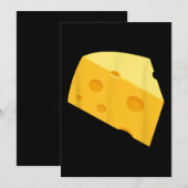 Cartes Pour Fêtes Annuelles Fromage à costume d'Halloween amusant (Devant / Derrière)